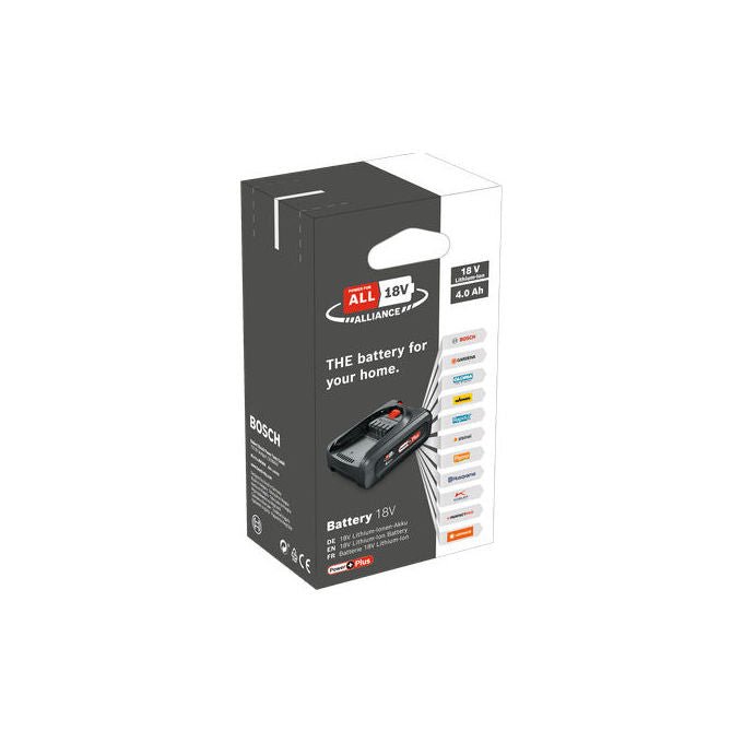Bosch 1607A350T0 Batteria 18 V 4 Ah Ioni di litio compatibile Sistema POWER FOR ALL colore Nero