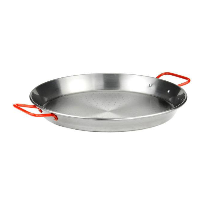 ILSA Paellera 40cm in Acciaio Inossidabile per una Cottura Ottimale di Risotti e Piatti Tradizionali Spagnoli
