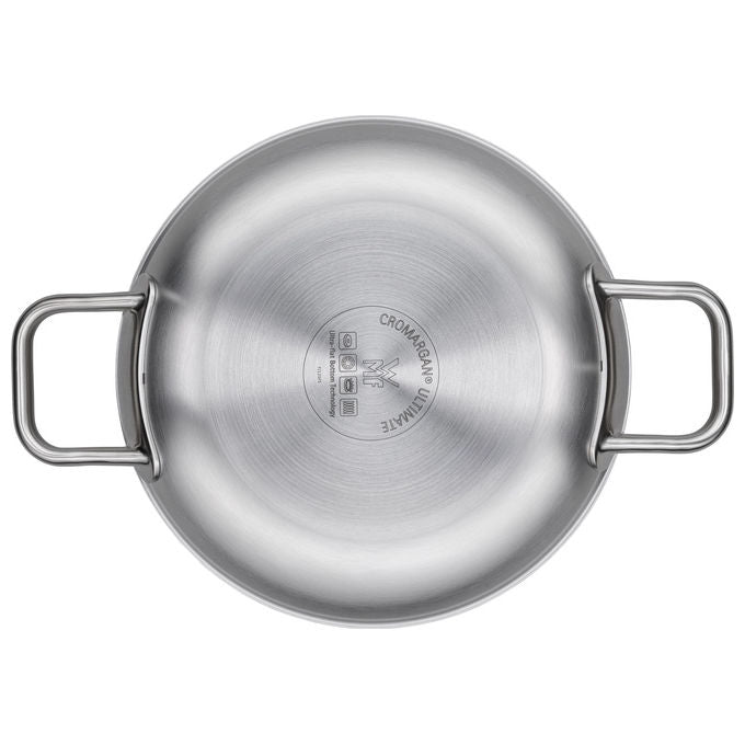 WMF 17.5934.6411 Ultimate Profi Resist Servierpfanne Padella in Acciaio Inossidabile 24 cm colore Acciaio