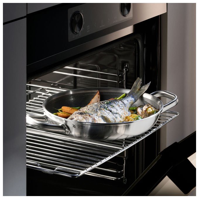 WMF 17.5934.6411 Ultimate Profi Resist Servierpfanne Padella in Acciaio Inossidabile 24 cm colore Acciaio