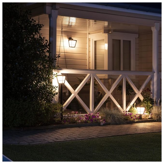 Philips Hue Econic Led Lampada da Giardino Nero