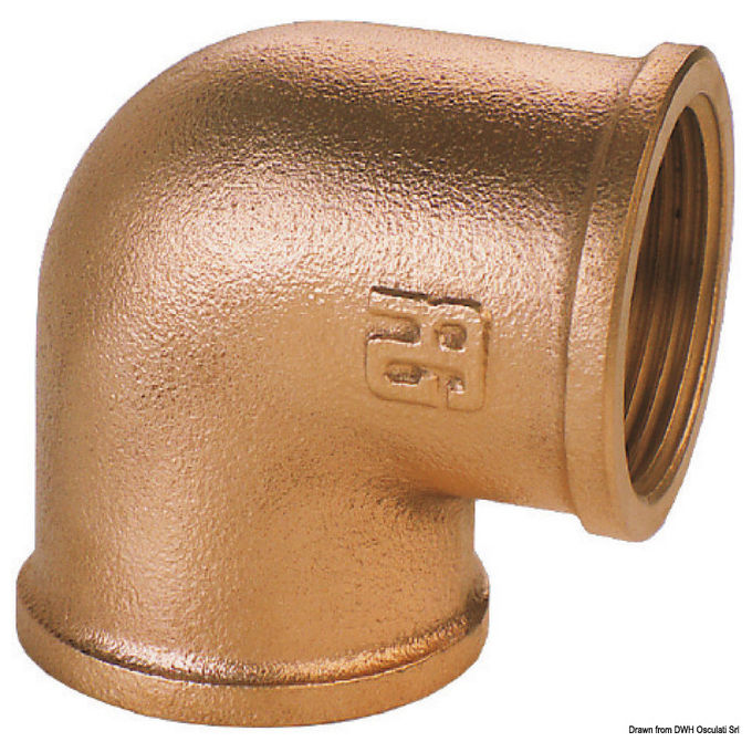 Gomito 90° F-f In Bronzo 11-2 Guidi