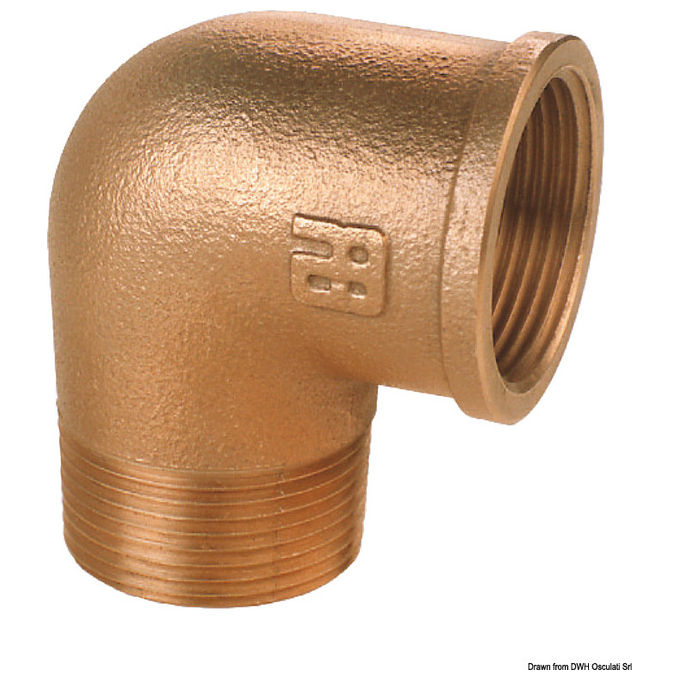Gomito a 90° M-f In Bronzo 3-8 Guidi