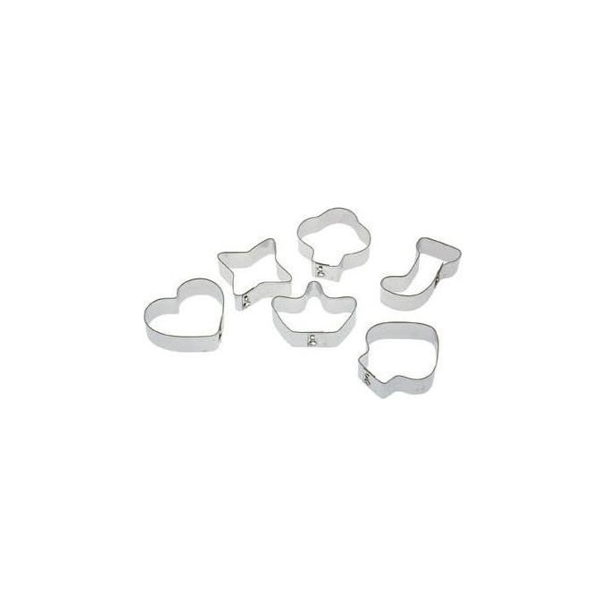 Pedrini Confezione 6 Formine Tagliabiscotti Assortite
