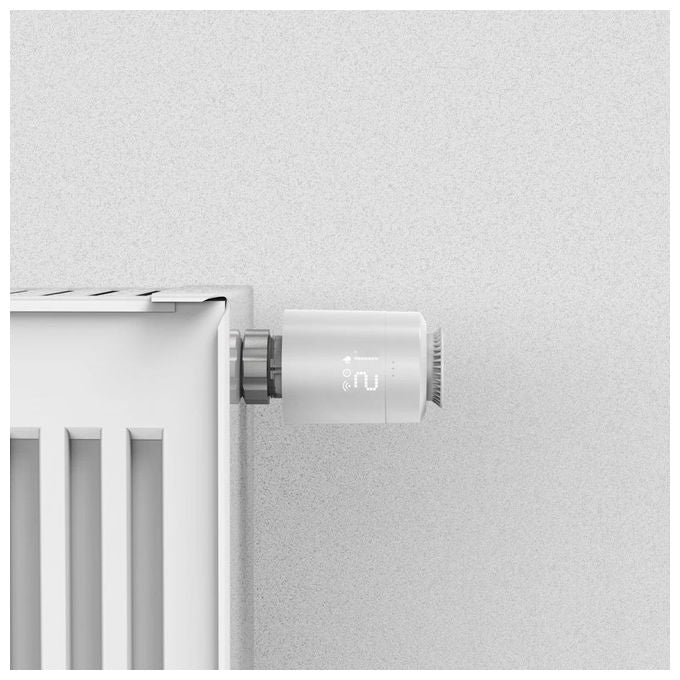 Hama 00176662 Smarte WLAN-Heizungssteuerung 2x Smartes Heizkörperthermostat + Zentrale Programmierbar Kompatibel mit Amazon Alexa und Google Assistant Farbe Weiß