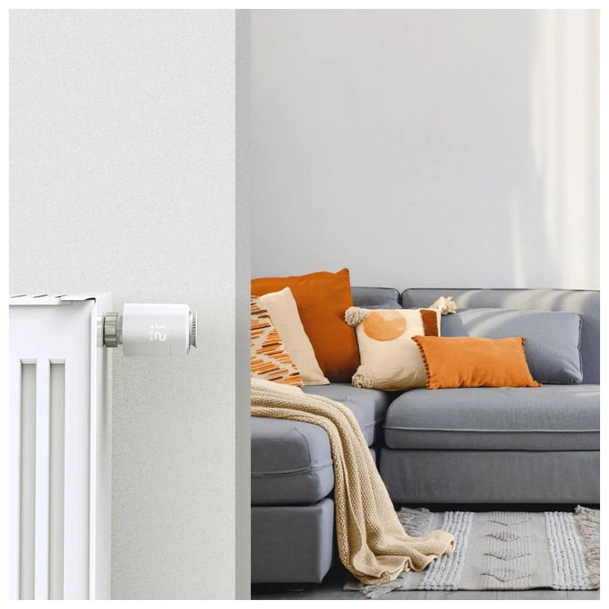 Hama 00176662 Smarte WLAN-Heizungssteuerung 2x Smartes Heizkörperthermostat + Zentrale Programmierbar Kompatibel mit Amazon Alexa und Google Assistant Farbe Weiß