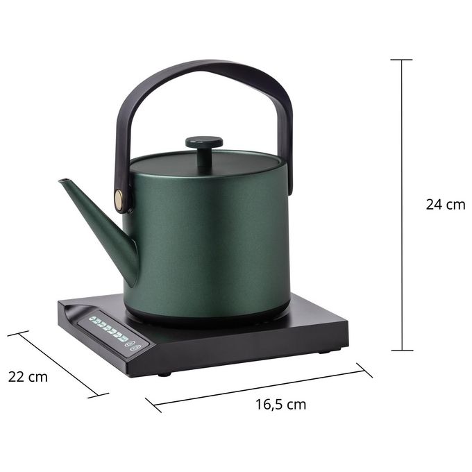 Unold 18217 Blitzkocher Jade Bollitore Elettrico 0,6 L 800 W 7 Regolazioni Temperatura colore Verde