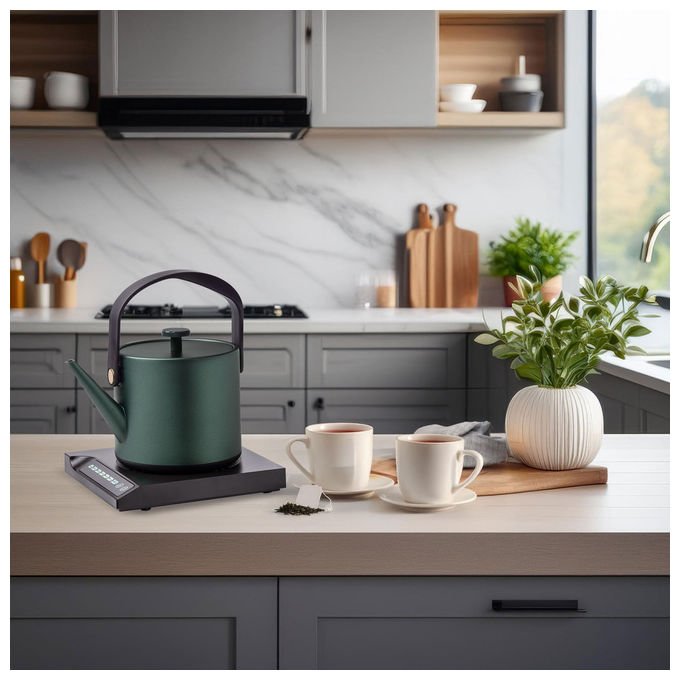 Unold 18217 Blitzkocher Jade Bollitore Elettrico 0,6 L 800 W 7 Regolazioni Temperatura colore Verde