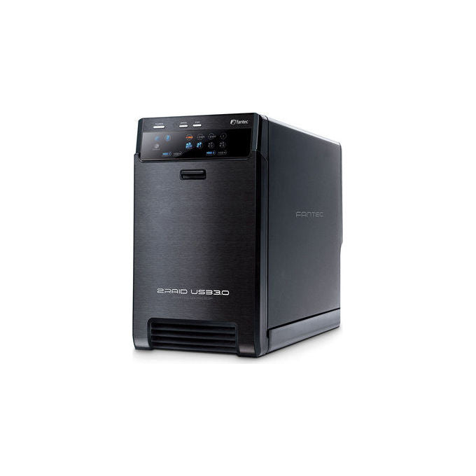 Fantec 1826 QB-X2US3R Baie di Dischi Esterna per 2x HDD SATA 3.5'' USB 3.0 RAID 0 1 JBOD BIG colore Nero