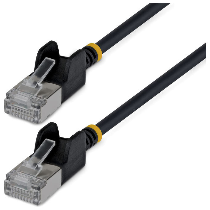 StarTech.com N6APATSTP34BKS15CM Cavo di rete Cat6a U-FTP RJ-45 M a RJ-45 M 0,15 m 10 Gbps rame placcato oro colore Nero