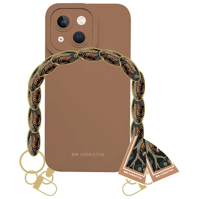 Sbs Lady Case con Catena da Polso e Foulard per iPhone 13    Marrone