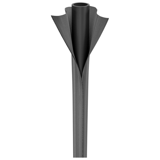 Gardena 18455-20 Liano Life Set Tubo da Giardino in Tessuto 25 m 13 mm 1-2'' resistente UV e gelo colore Nero Grigio