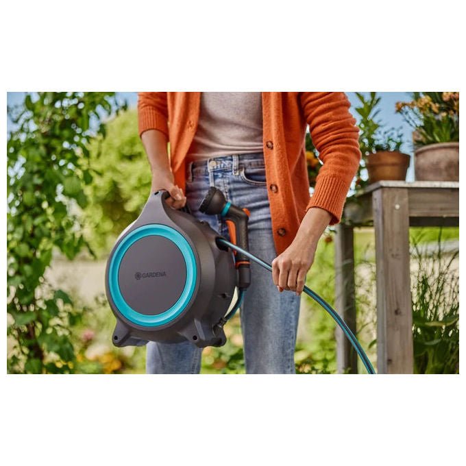 Gardena 18690-20 Avvolgitubo Mobile MoveMatic 12 m + 1,5 m diametro 8,5 mm colore 5-colore
