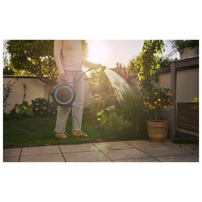 Gardena 18690-20 Avvolgitubo Mobile MoveMatic 12 m + 1,5 m diametro 8,5 mm colore 5-colore