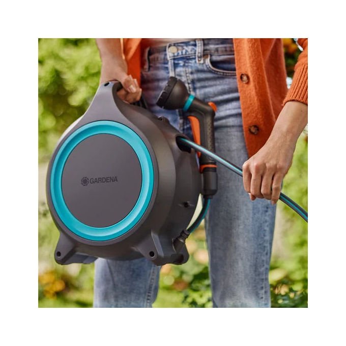 Gardena 18690-20 Avvolgitubo Mobile MoveMatic 12 m + 1,5 m diametro 8,5 mm colore 5-colore