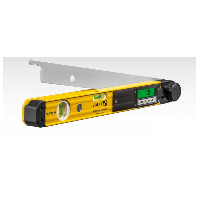 Stabila 18903 TECH 700 DA Goniometro Elettronico 3 in 1 Campo 0°-270° Precisione ± 0,10° IP54 Batterie fino a 120 h L 45 cm colore Nero
