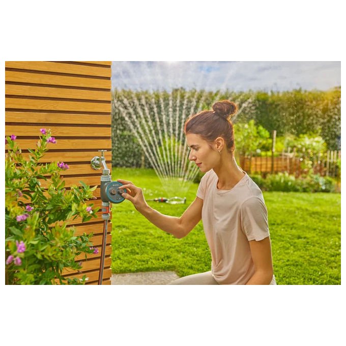 Gardena 1897-20 Computer per irrigazione Easy Plus Programmazione 60 programmi preimpostati Pressione massima 10 bar colore Grigio