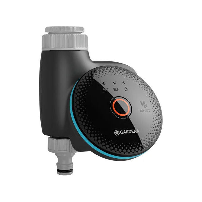 Gardena 19033-20 Smart Water Control Controllo Irrigazione Automatico Compatibile con App e Smart Home Apple Home Alexa Google Home batterie 3 x AA 1.5V non incluse pressione operativa 0.5 - 12 bar durata irrigazione 1 min - 10 h diametro tubo 26.5 mm G3-