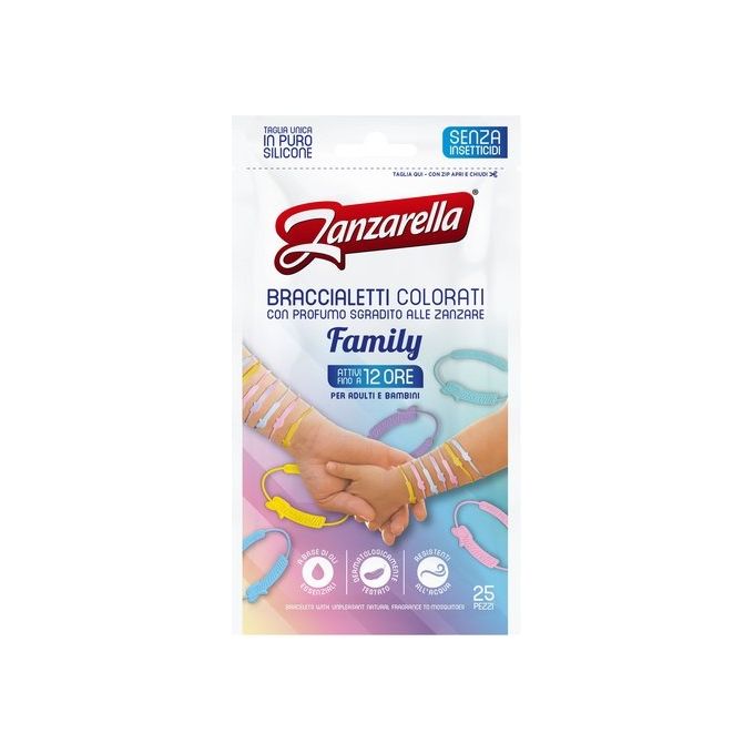 Zanzarella Bracciale Antizanzare Family 25 Pezzi