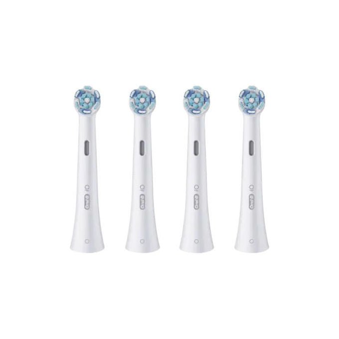 Oral-B 8700216195027 iO Ultimative Reinigung Aufsteckbürsten 4 Stück farbwechselnde Borsten Plaque-Entfernung bis zu 100% mehr als Handzahnbürste Farbe Weiß