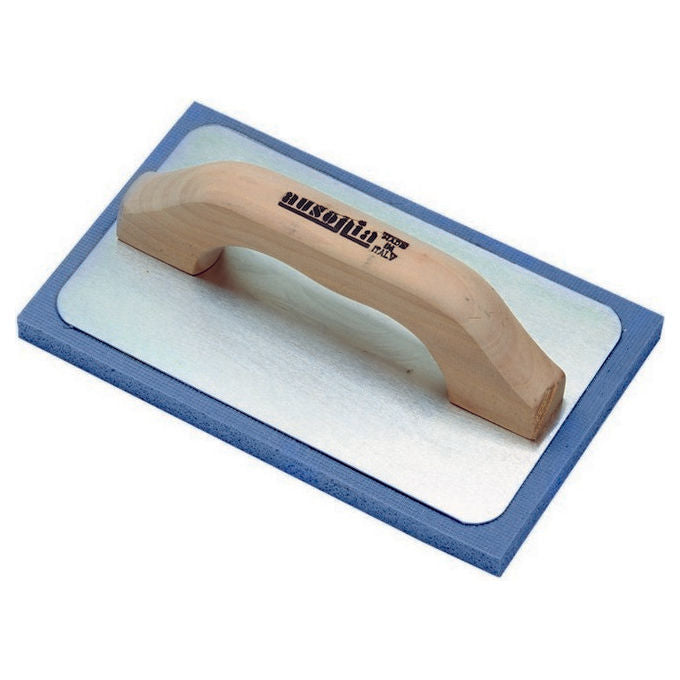 Ausonia Frattazzo Gomma Blu Rigidabase Alluminio 21 X 14