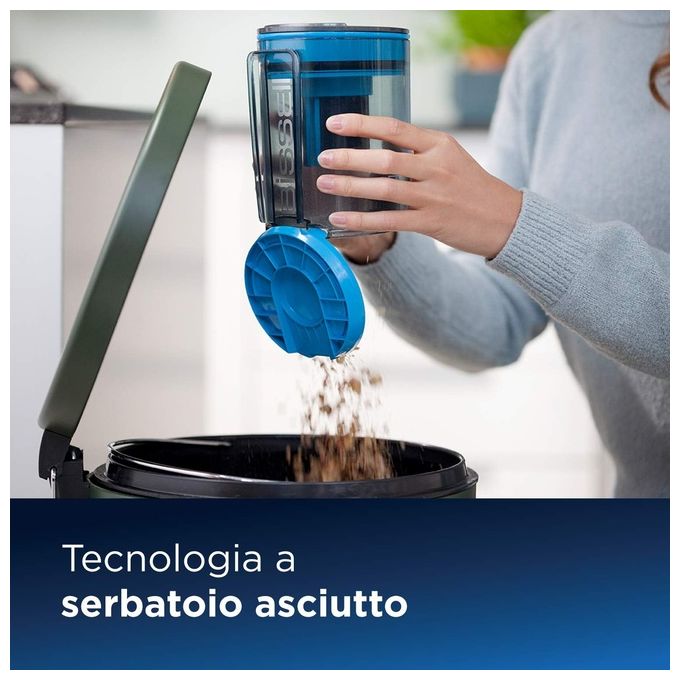 Bissell 1977N Scopa a Vapore 2 in 1 Vac and Steam 1600W Blu Titanio Nero