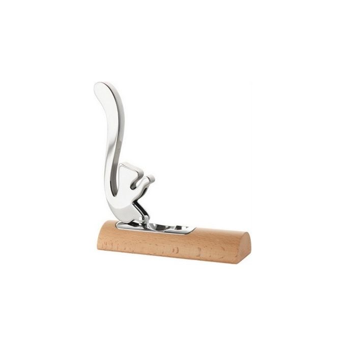 Alessi AB13 Schiaccianoci Scoiattolo in Acciaio Inox e Legno colore Legno