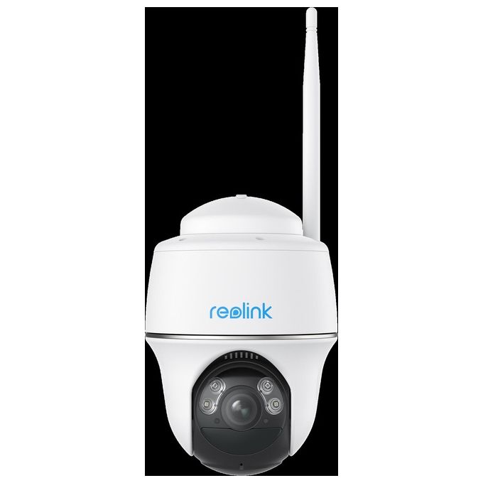 Reolink Argus Series B430 Telecamera a batteria solare wireless 5MP con funzione pan e tilt Bianco