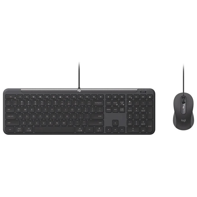 Logitech 920-013346 Wired Combo MK620 Kit Tastiera e Mouse Cablato USB Versione Italiana colore Nero