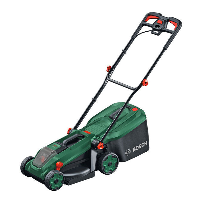Bosch 06008B9N01 Rotak 18V-34 Tosaerba a batteria 18 V 34 cm larghezza di lavoro 35 litri colore Verde-Nero