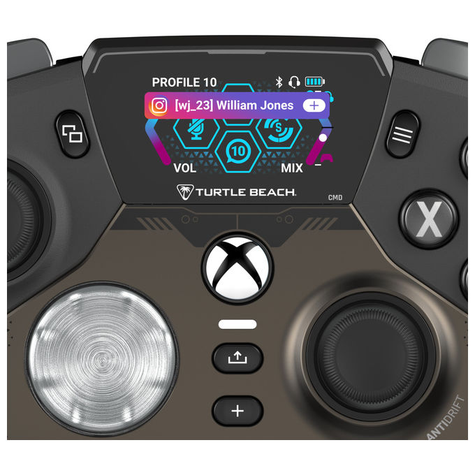 Turtle Beach TBS-0710-05 Stealth Ultra Wireless Controller da Gioco con Dock di Ricarica Rapida e Display di Comando per Xbox Series X-S Xbox One e PC colore Nero