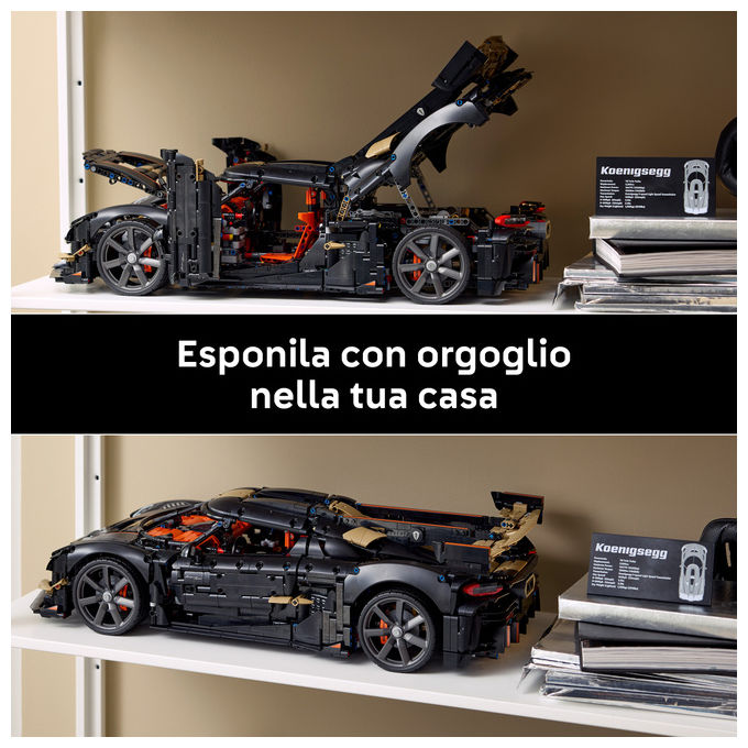 Lego 42232 Technic Kit di Modellismo per Adulti con 4104 Pezzi Motore V8 Pistoni Cambio 9 Rapporti Sospensioni Triplex Modalita' Ghost colore Multicolore