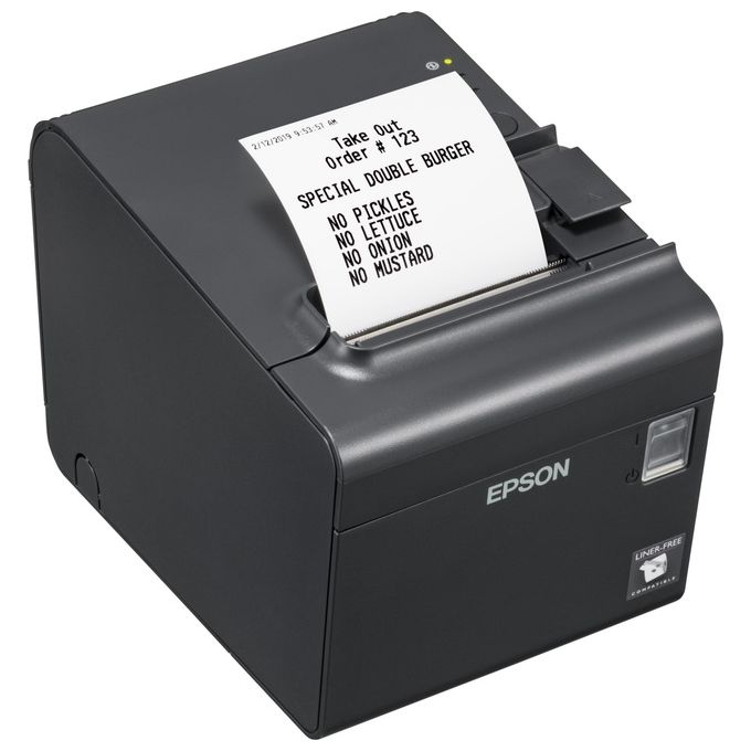 Epson C31C412688 TM-L90LF Stampante per Etichette Termica Diretta 203 x 203 DPI 90 mm-s USB Ethernet Grigio