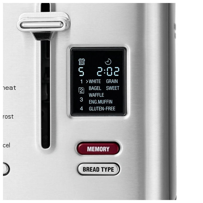 Solis Flex Tostapane 8004 Toster Griller Funzione per Bagel 7 Programmi Argento