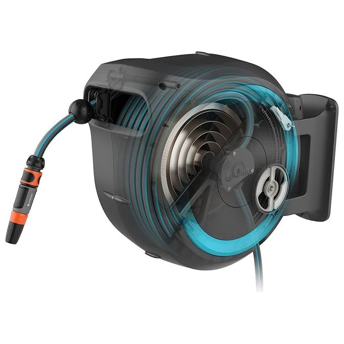 Gardena Avvolgitubo a Parete RollUp XL Turchese 35mt