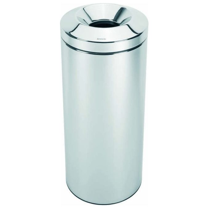 Brabantia 287527 Flameguard Cestino Ignifugo 30 L Acciaio Inox con Secchio Interno Rimovibile colore Argento