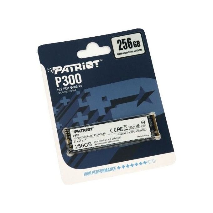 Patriot Memory P300P256GM28 Drives allo Stato Solido M.2 256Gb Pci Express Nvme