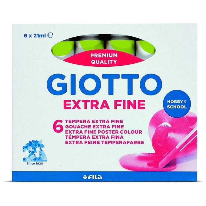 Giotto Confezione 6 Tubi Tempera 21ml Verde Cina