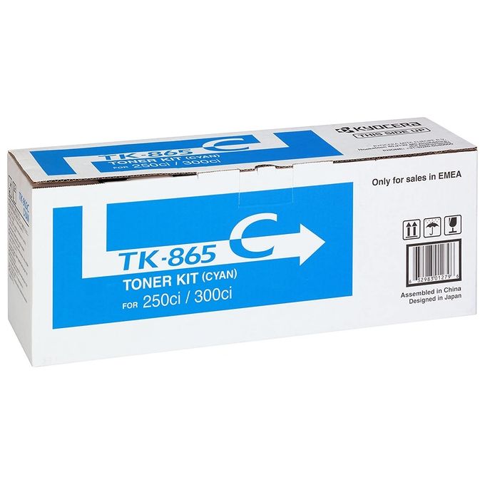 Kyocera Mita Toner Ciano Tk-865c Taskalfa 250ci