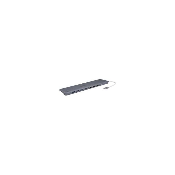 Mediacom MD-C322 Docking Station Usb-C a Hdmi 3 Porte Usb Vga Rj45 1 Type C