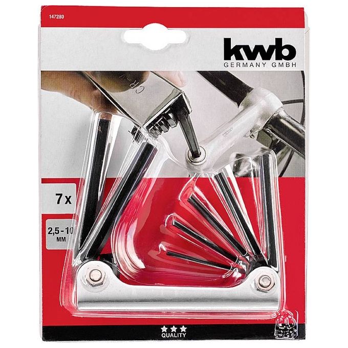 Kwb Set Chiavi A Brugola (2,5-10 Mm) 7 Pz