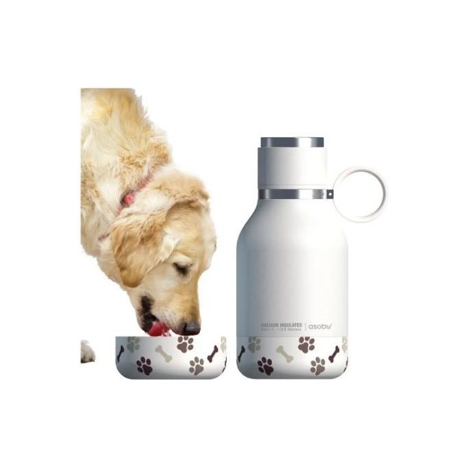 Asobu Dog Bowl Bottiglia Bianco 1 Litro