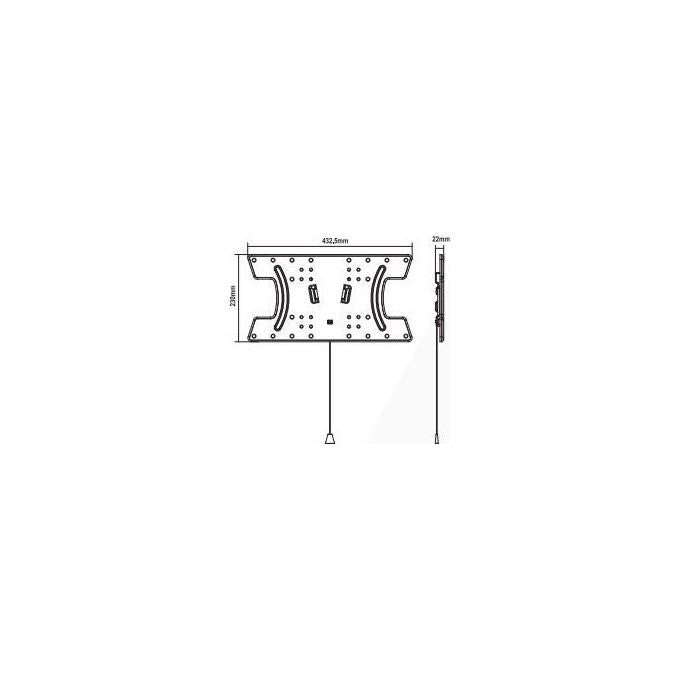G.b.s. Elettronica Supporto Owm-3265-Fix Fisso Universale per OLed e Flat Tv da 32'' a 65'' Ultra Sottile