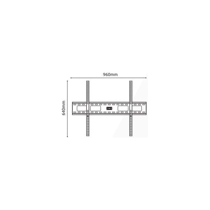 Gbs Supporto Elb-60100-fix Fisso per Lcd-Oled 60-100 Fisso Black Max 60Kg
