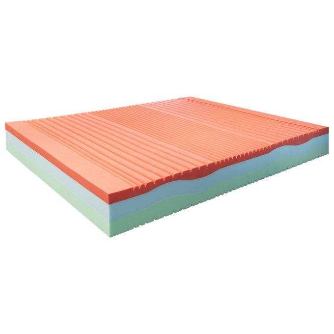 Dolomiti Materasso 170X200 Active 3 strati Memory Foam e Water Elast con rivestimento in Tessuto Cashmere e fibra anallergica, dispositivo medico