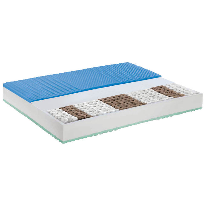 Dolomiti Materasso 160X195 Premium Spring  a molle insacchettate e Memory Foam ed Elast Water