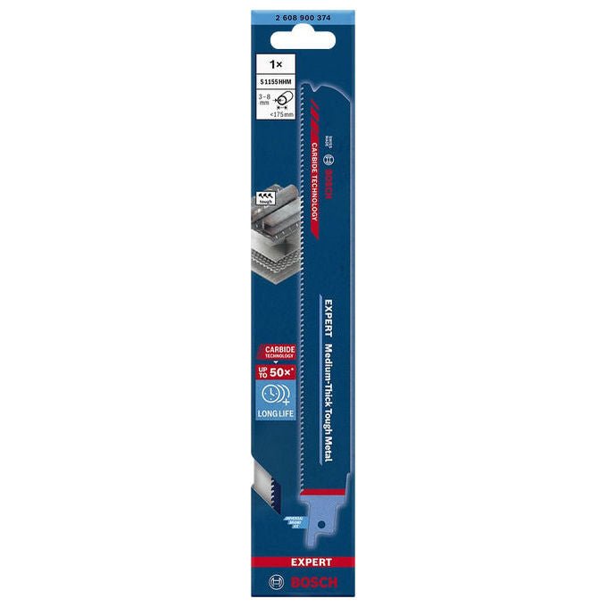 Bosch 2 608 900 370 Lama per Sega Circolare Carburo per Metallo e Ghisa Lunghezza 225 mm 10 pz colore Blu