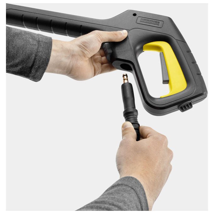 Kärcher 2.644-434 G 180 Q COMFORT!Hold Pistola per Idropulitrice Riduzione Forza di Tenuta fino al 50% Attacco Rapido Tubo Sicurezza Bambini colore Nero