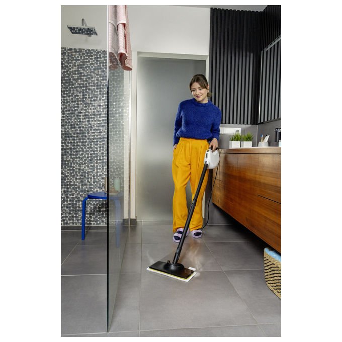 Kärcher 2.863-372.0 Set di pulizia per pavimenti originale potenza 1200 W capacita' serbatoio 0.2 litri tempo riscaldamento 3 minuti pressione vapore 3 bar colore Nero
