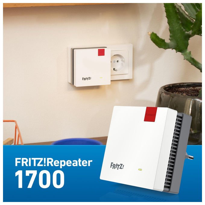Fritz! 20003134 Sistema Wi-Fi Mesh Dual-band 2.4 GHz 5 GHz Wi-Fi 7 802.11be 3600 Mbit-s Rosso Bianco